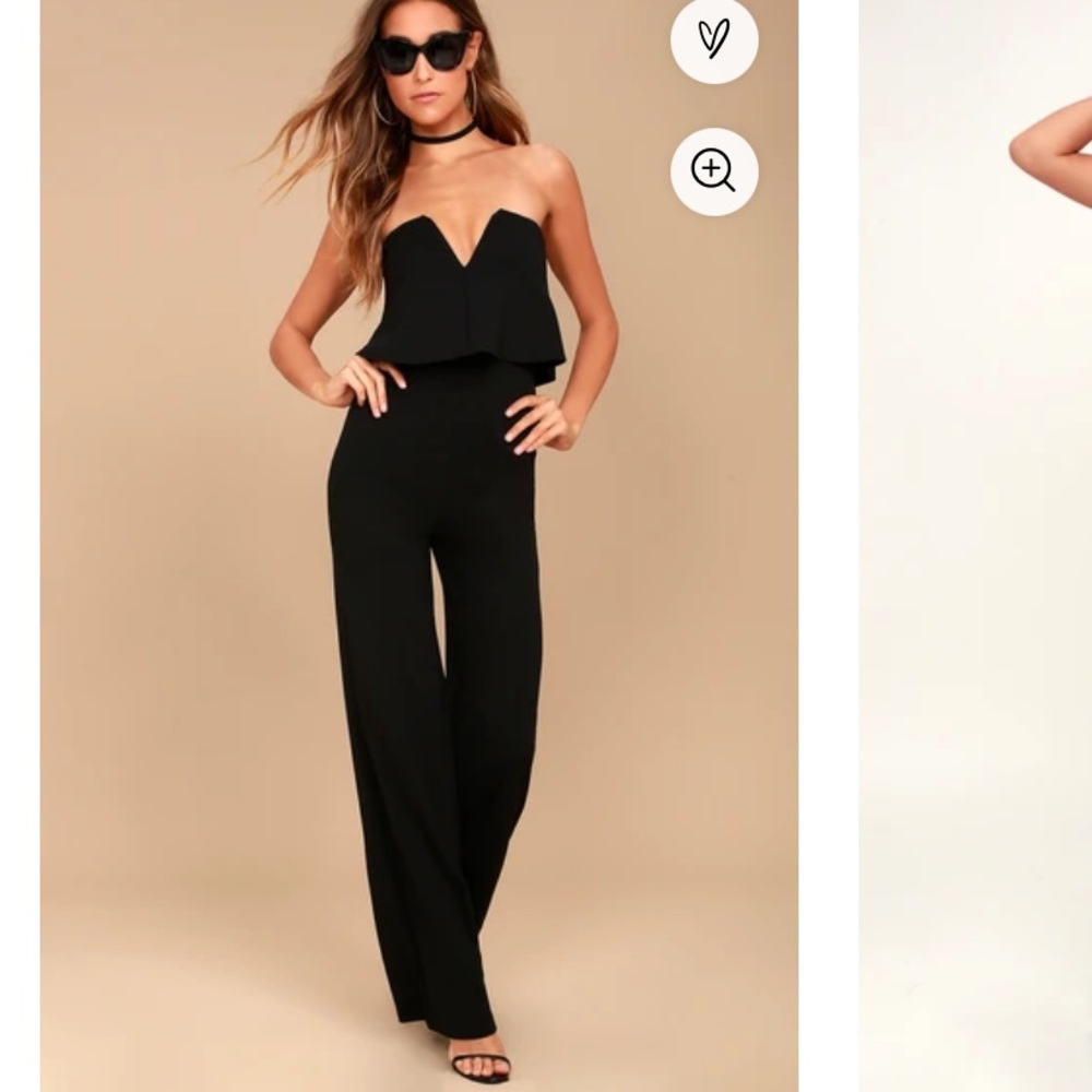 Power of love black jumpsuit